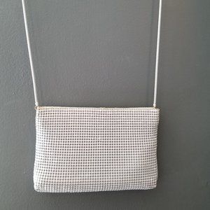 Vintage HR Paris Milan New York White Metal Purse